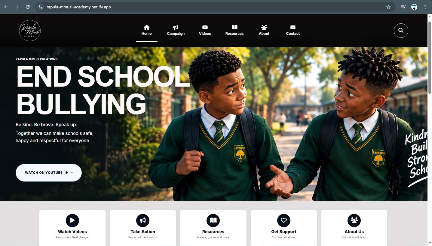 Rapula Mmusi Academy site
